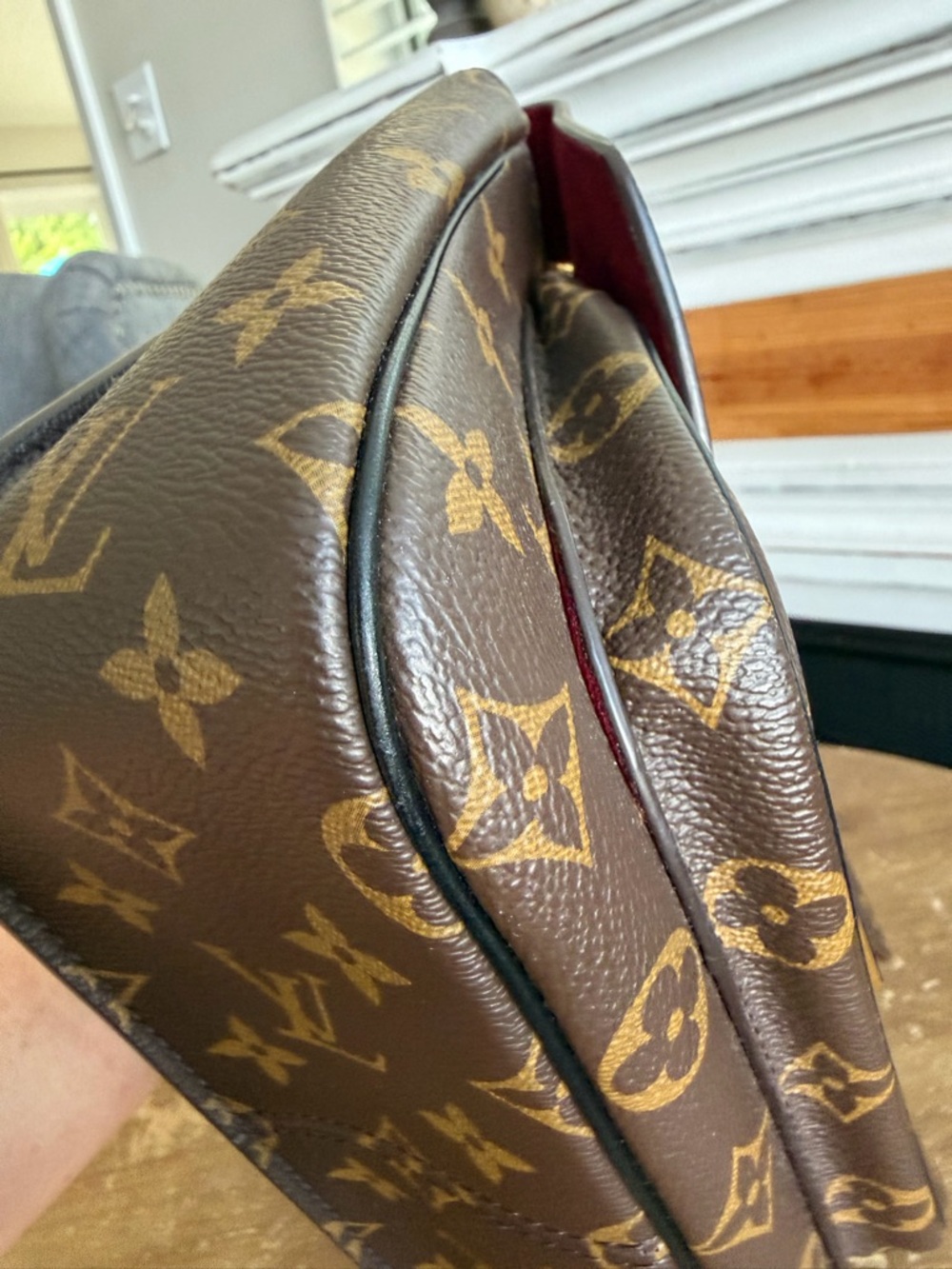 Louis Vuitton Monogram Passy with Brand New LV emblem Crossbody with Gold Chain - Picture 7 of 16